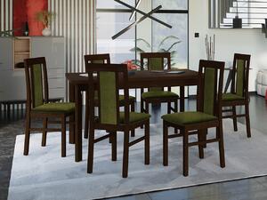 Rozkladací stôl so 6 stoličkami - AL34, Morenie: orech, Poťahové látky: Zetta 297 Mirjan24 5903211269684