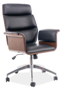 Kancelárska stolička OREGON čierna eko koža