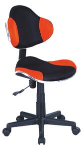 SIGNAL Q-G2 kancelárska stolička oranžová / čierna