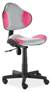 Kancelárska stolička Q-G2 ružovo/šedá