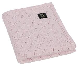 YOSOY SPRING Detská deka zo 100% česanej bavlny, 90x80 cm, svetlá ružová