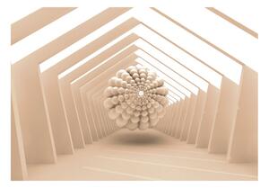 Fototapeta béžová abstraktná chodba - Abstract Corridor