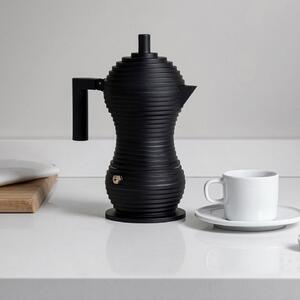Čierny mokka kávovar Pulcina od Alessi čierna 150 ml