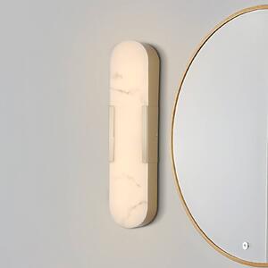 LED nástenné svetlo do kúpeľne Opaline Výška 50 cm zlatá farba kov/živica, Mosadz / zlato, Kúpeľňa, kov