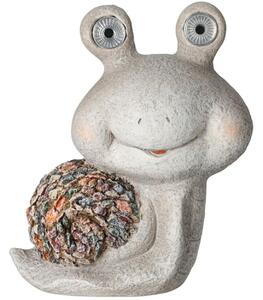 Záhradná solárna figúrka z polyresinu Bob, 31 cm, viacfarebná