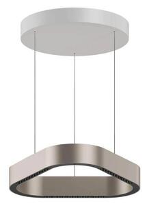 LOOM DESIGN LED závesné svietidlo Trigon, sivá, hliník, 40 cm, Hliník / sivá / zinok, Obývacia izba / jedáleň, Hliník, Moderný, Závesné svietidlo