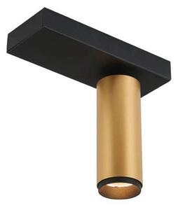 LOOM DESIGN stropné LED svetlo X-Beam, 1-pl., čierne/zlaté, Čierna, Obývacia izba / jedáleň, Hliník, Moderný