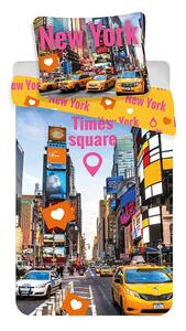 JERRY FABRICS Obliečky Times Square Bavlna 140/200, 70/90 cm