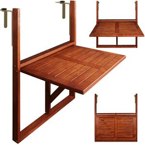 Drevený balkónový stolík - 65x45x87 cm
