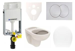 Cenovo zvýhodnený závesný WC set Geberit na zamurovanie + WC Ceramia S-Line SIKOGE1U7