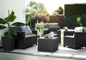 Záhradný set EMMA 2 seaters sofa - grafit