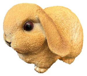 Záhradná figúrka z polyresinu Bunny, 16 cm, hnedá