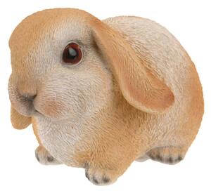 Záhradná figúrka z polyresinu Bunny 2, 16 cm, hnedá