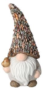 Záhradná figúrka z polyresinu Gnome, 30 cm, viacfarebná