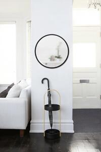 Umbra - Dekoratívne Kruhové Zrkadlo Hub - čierna - 61x61 cm