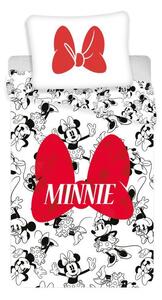 JERRY FABRICS Obliečky Minnie Red Bow Bavlna 140/200, 70/90 cm