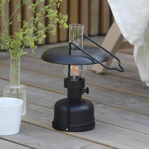 Markslöjd LED stolná lampa Fanos, čierna, stmievateľná, IP44, Čierna, Obývacia izba / jedáleň, kov, Starožitný, Stolová lampa