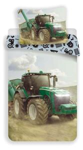 JERRY FABRICS Obliečky Traktor green Bavlna, 140/200, 70/90 cm