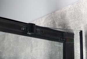 Gelco SIGMA SIMPLY BLACK štvrťkruhová sprchová zástena 1000x800 mm, R550, číre sklo