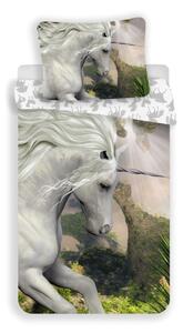 JERRY FABRICS Obliečky Jednorožec White Bavlna, 140/200, 70/90 cm