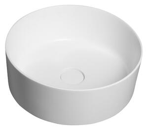 Sapho THIN okrúhle umývadlo na dosku, 38x14 cm, biela matná