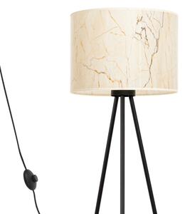 Sollux SL.1854 - Stojacia lampa NEVIA 1xE27/15W/230V mramor/béžová