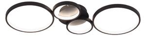 Brilagi - Stmievané LED stropné svietidlo RINGO LED/34W/230V čierne + diaľkový ovládač