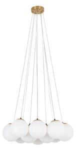 Brilagi - Závesný luster na lankách GLOBE 10xE14/15W/230V biely