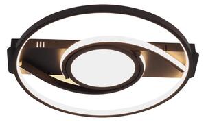 Brilagi - LED stmievateľné stropné svietidlo TWIRL LED/38W/230V čierna + diaľkový ovládač
