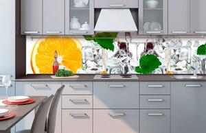 Samolepiaca fototapeta do kuchyne ľad s citrónom