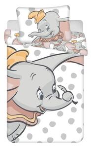 JERRY FABRICS Obliečky do postieľky Dumbo dots baby Bavlna, 100/135, 40/60 cm