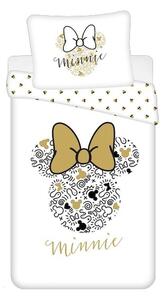 JERRY FABRICS Obliečky Minnie Gold ribbon Bavlna, 140/200, 70/90 cm