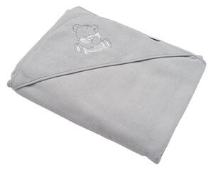 NEW BABY Dojčenská osuška sivá medveď Bavlna/Polyester 100x100 cm