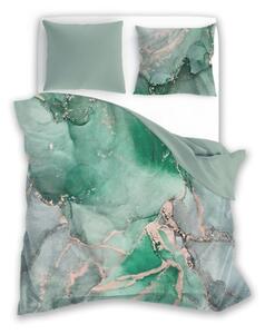 FARO Saténové Francúzske obliečky Minerál Light green Bavlna - Satén, 220/200 cm