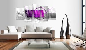 Obraz fialová abstrakcia na akrylátovom skle - Purple Expression