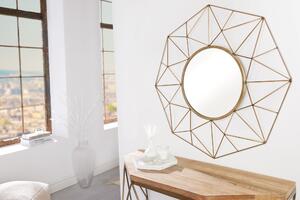 Nástenné zrkadlo DIAMOND 80 cm mosadz
