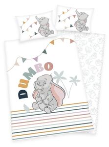 HERDING Obliečky do postieľky Dumbo stripe Bavlna, 100/135, 40/60 cm