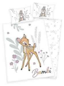 HERDING Obliečky do postieľky Bambi Bavlna Flanel, 100/135, 40/60 cm