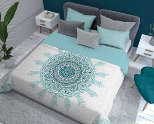 DETEXPOL Prehoz na posteľ Mandala green Polyester, 220/240 cm