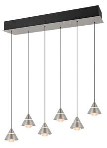 Trio 337010607 LED závesné stropné svietidlo ROMEO | 7W integrovaný LED zdroj | 700lm | 2300+3000+4000K | sťahovacie