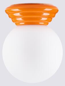 Sollux SL.1899 - Stropné svietidlo do kúpeľne ZORI 1xG9/8W/230V pr. 12 cm IP44 oranžové