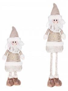 SPRINGOS Vianočný Santa Claus 80 cm, béžovo-hnedý