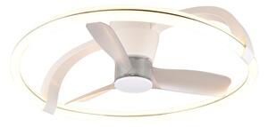 Trio R64262131 LED ventilátor s osvetlením STOCKHOLM | 37W integrovaný LED zdroj | 4300lm | 2700-6500K | vypínač | rgb - farebné | stmievač | diaľkové ovládanie | ventilátor