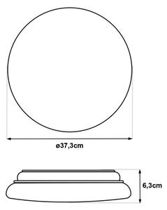 LED stropné svietidlo so snímačom pohybu LENA LED/24W/230V, priemer 37,3 cm, biele
