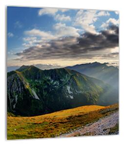Obraz horskej skalnatej krajiny (30x30 cm)
