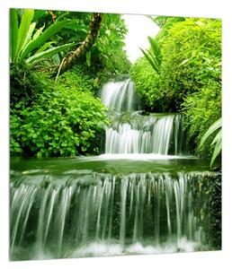 Obraz indonézskych vodopádov (30x30 cm)