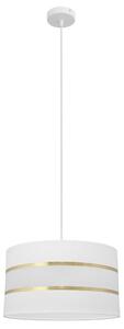 Helam Luster na lanku HELEN 1xE27/60W/230V pr. 35 cm biela/zlatá HE1205 + záruka 3 roky zadarmo