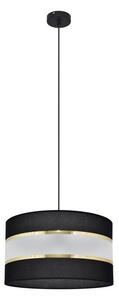 Helam Luster na lanku HELEN 1xE27/60W/230V pr. 35 cm čierna/zlatá HE1217 + záruka 3 roky zadarmo