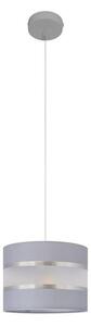 Helam Luster na lanku HELEN 1xE27/60W/230V pr. 20 cm šedá/strieborná HE1278 + záruka 3 roky zadarmo