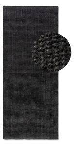 Čierny jutový behúň 80x200 cm Bouclé – Hanse Home